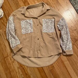 Cheetah Print Buttondown